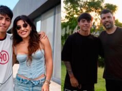 本傑明·阿奎羅 (Benjamín Agüero) 17 歲生日,收到賈妮娜·馬拉多納 (Gianinna Maradona) 和庫恩 (Kun) 送來的令人印象深刻的禮物