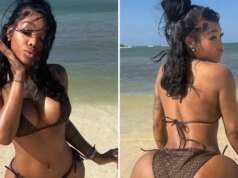 Summer Walker – 穿著 Fendi 比基尼海灘寶貝的樂趣!