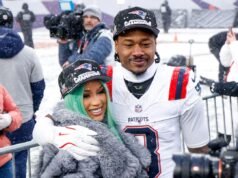 斯蒂芬·迪格斯 (Stefon Diggs) 在超級碗比賽后與卡迪·B (Cardi B) 訂婚