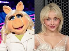 薩布麗娜·卡彭特在《布偶秀》中被豬小姐欺負