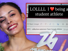 加拿大滑冰運動員瑪德琳·奇薩斯分享了一封電子郵件,要求教授延期