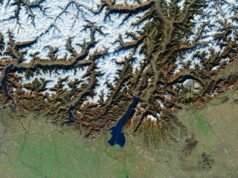 從2026年2月10日太空日照片中看到的意大利2026年冬奧會場館