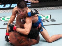 馬里奧·巴蒂斯塔 (Mario Bautista) 在 UFC Vegas 113 主賽事中擊敗維尼修斯·奧利維拉 (Vinicius Oliveira) 後對科里·桑德根 (Corey Sandagen) 進行了點名