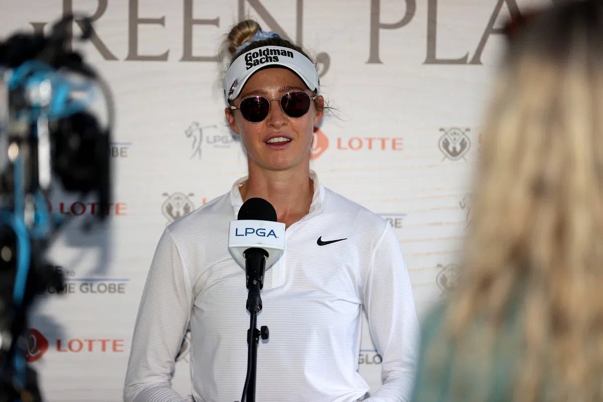 內莉·科達 (Nellie Korda) 分享了一場“令人羞愧”的高爾夫比賽後安靜的日常生活