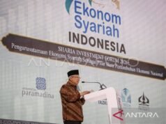 Ma’ruf Amin表示伊斯蘭教法的經濟市佔率可能達到75%