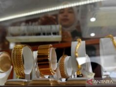 週日上午 UBS Gold 29.98 億印尼盾/克,Galeri24 29.81 億印尼盾/克