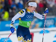 瑞典越野滑雪運動員在秋季滑雪失敗後幫助接力隊奪得銀牌