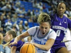 第二名加州大學洛杉磯分校 (UCLA) 擊敗華盛頓大學,連勝紀錄擴大至 20 場