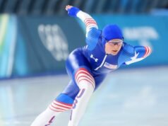 布列塔尼·鮑在最強速滑比賽中錯失獎牌