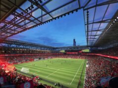 消防隊週二為新體育場舉行了奠基儀式