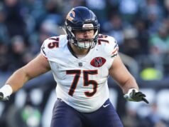 熊隊中鋒奧茲·特拉皮洛(Ozzy Trapilo)將缺席下賽季的大部分比賽,但喬·圖尼(Joe Thuney)不會全職搬到那裡