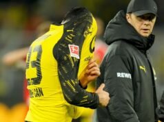 多特蒙德隊長艾姆雷詹因十字韌帶撕裂缺席本季