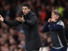 米克爾·阿爾特塔在定位球爭議中“沒有打進更多”角球,這讓阿森納“不高興”