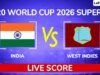 印度 vs 西印度群島 即時比分更新 T20 世界盃 2026 Super 8 比賽