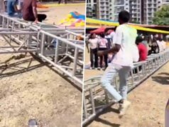 Royal Palms Pune 事故:灑紅節慶祝活動期間鋼樑倒塌,Mundhwa 4 人受傷(觀看影片)