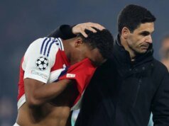 阿爾特塔對阿森納「輸球」表示遺憾,因為他們被勒沃庫森逼平