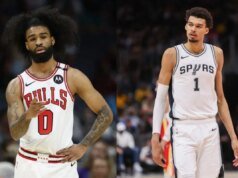 在維克多溫班亞馬 (Victor Wembanyama) 在馬刺隊與黃蜂隊的比賽中令人驚嘆的攔網後,科比懷特 (Kobe White) 迅速走紅