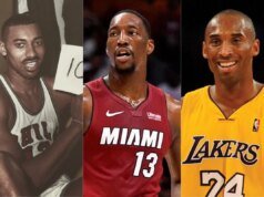 比較威爾特張伯倫 (100)、巴姆阿德巴約 (83)、科比布萊恩 (81) 歷史比賽:罰球、投籃命中數和更多統計數據