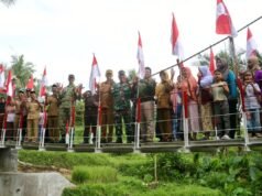 TNI 建造了 Garuda 大橋以促進 Baros 居民的經濟