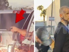 賈梅在亞利桑那州逮捕兩名嫌疑人的影片中可以看到警察給兩名嫌疑人戴上手銬