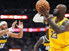 勒布朗詹姆斯打破 NBA 投籃命中數紀錄,湖人隊輸給金塊隊