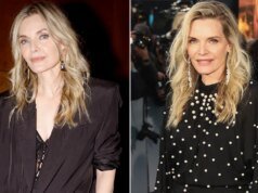 米歇爾菲佛 (Michelle Pfeiffer) 亮相巴黎時裝週 YSL 秀場