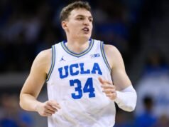 加州大學洛杉磯分校 (UCLA) 的泰勒·比洛多 (Tyler Bilodeau) 缺席,但 NCAA 的預測不錯