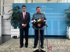 Airlangga 報告 Prabowo:商業協會讚賞 DSI 的成立