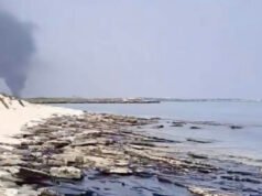 浮油到達伊朗波斯灣的原始島嶼