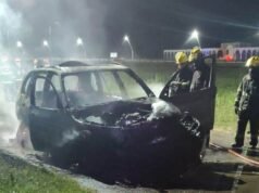 16 號公路電氣故障導致 Tsako 車輛起火