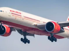 印度航空從德里飛往舊金山的航班,波音 777 掉頭