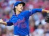 加拿大選手 Jonah Tong 在大都會隊對陣馬林魚隊的比賽中“上場”