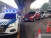 雅加達-西坎佩克收費公路 23 公里處加強了 Contraflow。