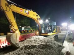 Jasmarga 修復 Karwang 地區的雅加達-Sikampek 收費公路