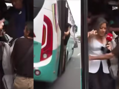 主持人登上滿載直播巴士,司機不讓她下車就開走了 – Publimetro Columbia