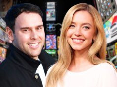 西德尼‧斯威尼 (Sidney Sweeney) 與 Scooter Braun 首次造訪時代廣場