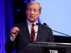 加州民主黨政府候選人湯姆·斯泰爾 (Tom Steyer) 對與變性運動員 AB·埃爾南德斯 (AB Hernandez) 的視頻反應不一