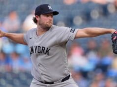 格里特·科爾 (Gerrit Cole) 球迷 10 人,洋基皇家隊 (Yankees Royals) 空無一人