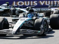 梅賽德斯車手拉塞爾·波爾 (Russell Pole) 在 F1 加拿大大獎賽衝刺賽中獲勝