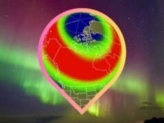 5 月 15 日至 17 日,地磁風暴可能會將北極光吹向南部最遠的密西根州和緬因州