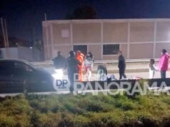 他們正在調查盧戈內斯發生的導致一名摩托車騎士受傷的事故原因