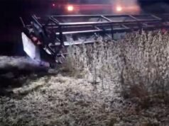 影片 |洛斯朱里斯大豆收穫期間大雨導致土壤“漂浮”