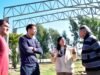 費爾南德斯開始建造位於 Paseo Capital del Agro 旁的新多功能空間的屋頂