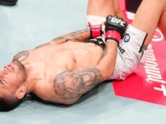 UFC 澳門影片:亞歷克斯佩雷斯在腹股溝意外受傷後嘔吐到水桶中