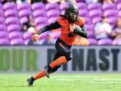 奧蘭多風暴隊外接手 Elijah Badger 被 Progressive 評選為 UFL 本週最佳進攻球員