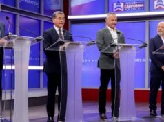加州州長的主要候選人就財富、經驗和種族展開激烈辯論