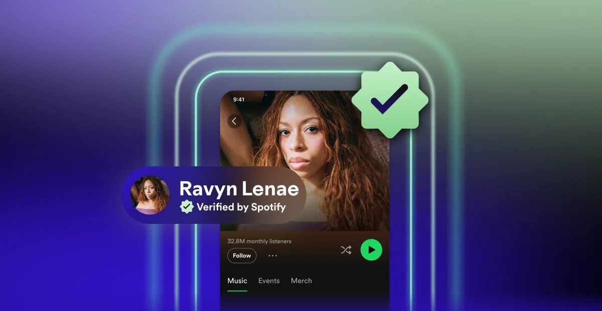 透過 Spotify 徽章驗證，讓你知道這位藝術家不是 AI
