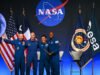 與 4 人 Artemis III 機組人員一起與 NASA 太空人見面