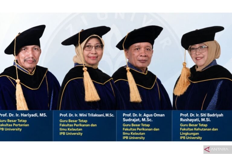 四位 IPB 教授提供可持續生物資源的創新