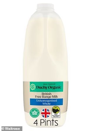 英國正走向非均質牛奶熱潮：隨著中產階級購物者蜂擁而至，對這種時尚飲料的需求增加了 34%